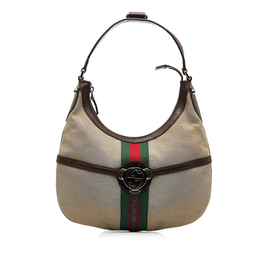 Gucci Reins Web Hobo (SHG-rDthGg)
