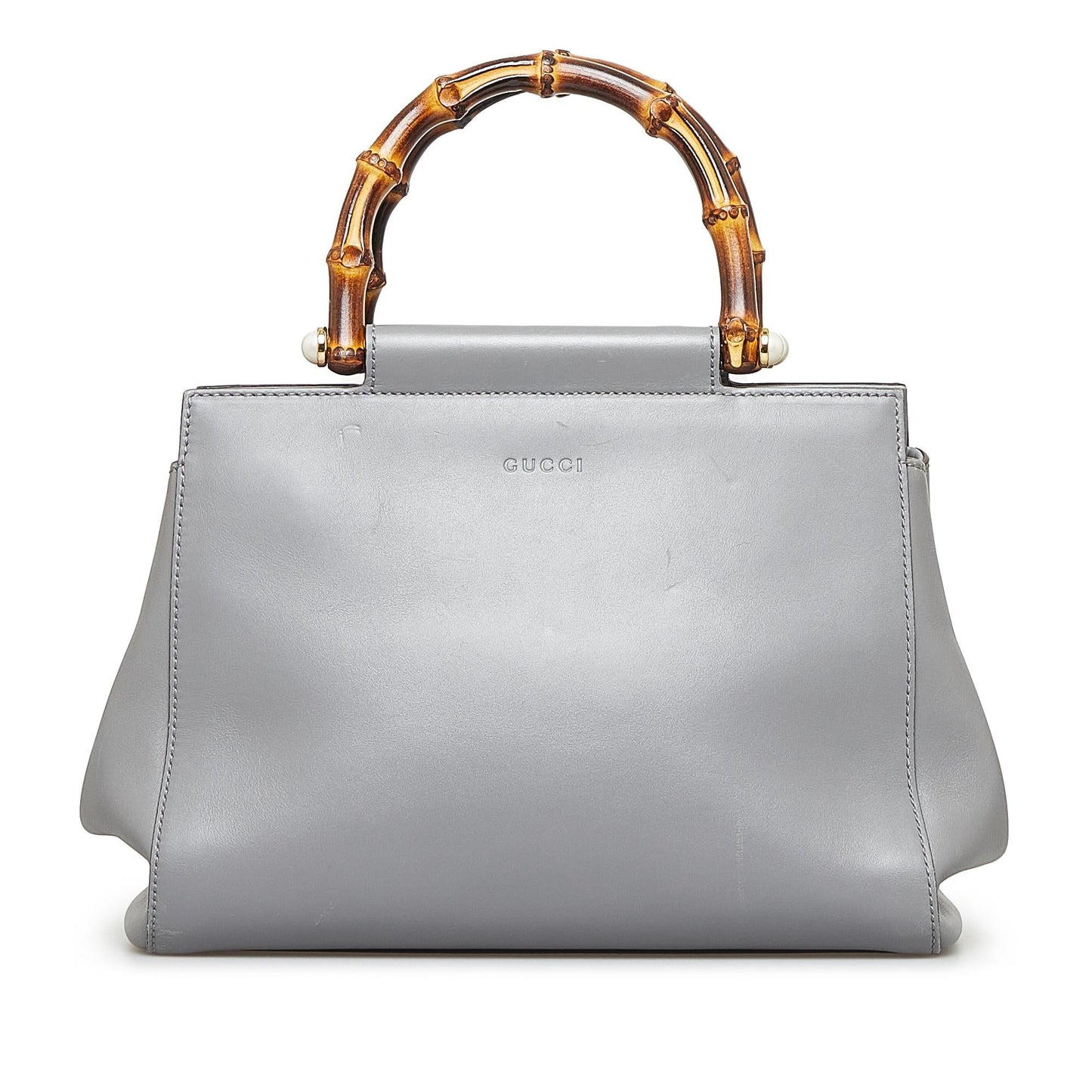 Gucci Small Bamboo Nymphaea Satchel (SHG-v3IHLK)