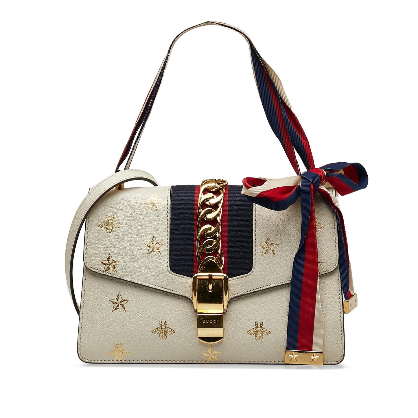 Gucci Small Bee Star Sylvie Crossbody (SHG-WlqOsn)