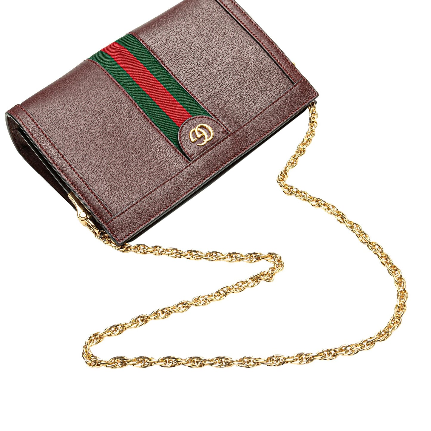 Gucci Small Calfskin Ophidia Chain Crossbody