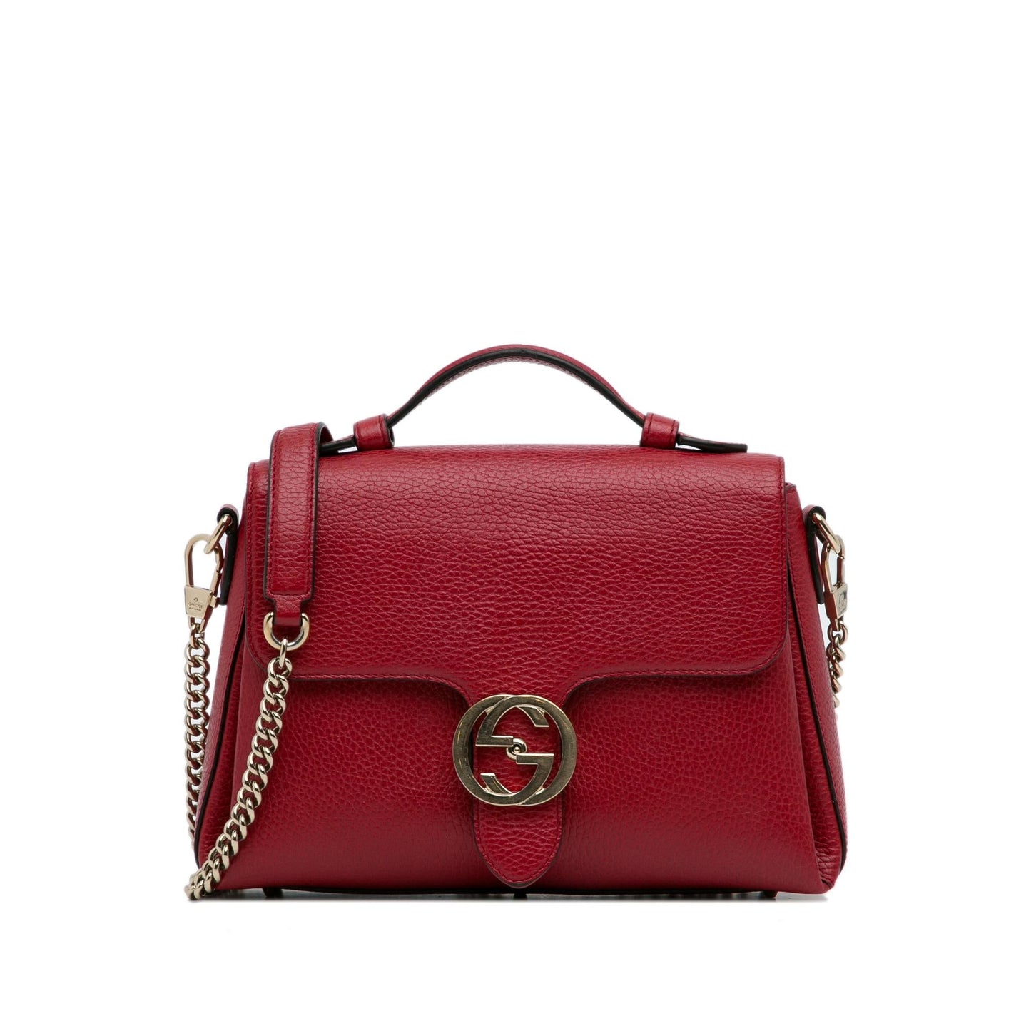 Gucci Small Dollar Calf Interlocking G Satchel (SHG-Pgcutx)