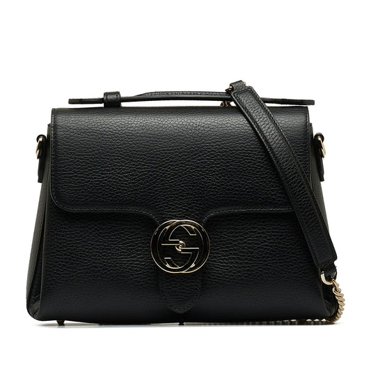 Gucci Small Dollar Calf Interlocking G Satchel (SHG-Wq7x11)