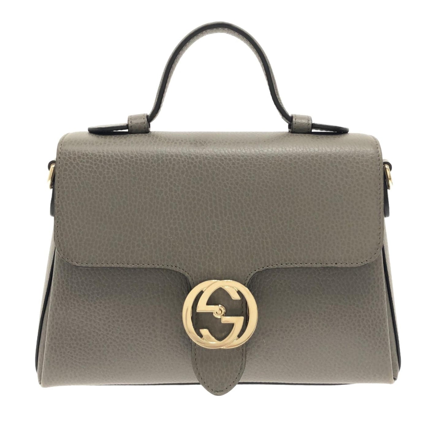 Gucci Small Dollar Calf Interlocking G Top Handle (SHG-XhsO8p)