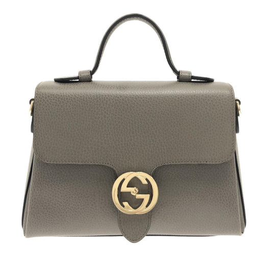 Gucci Small Dollar Calf Interlocking G Top Handle (SHG-XhsO8p)
