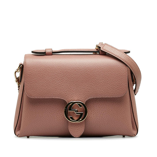 Gucci Small Dollar Calf Interlocking G Top Handle (SHG-YOtqPD)