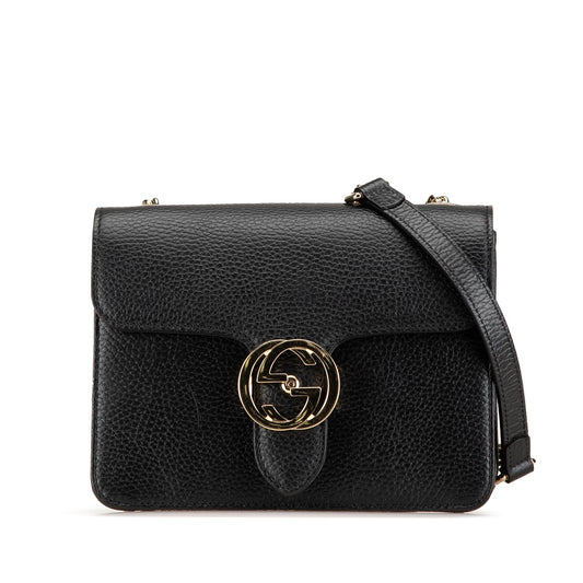 Gucci Small Dollar Calfskin Interlocking G Crossbody (SHG-bDu7A6)