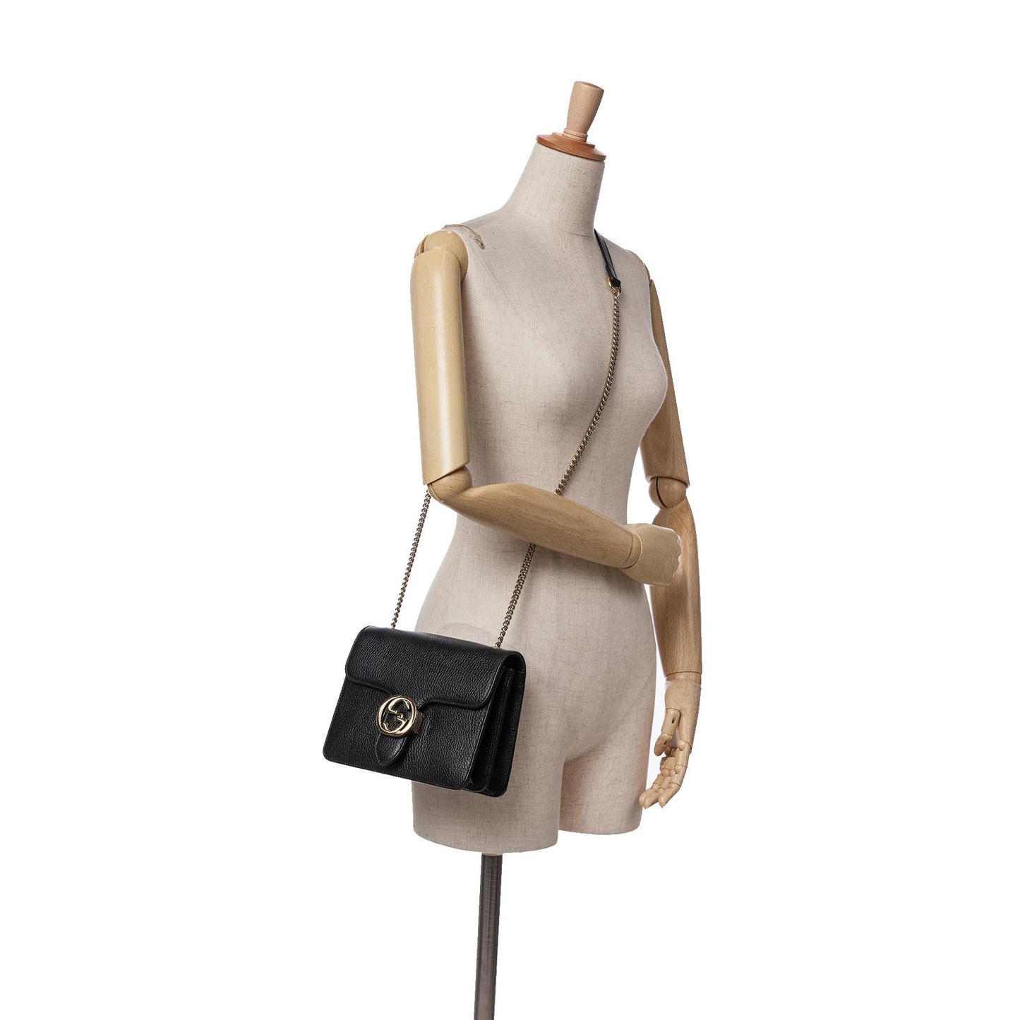 Gucci Small Dollar Calfskin Interlocking G Crossbody