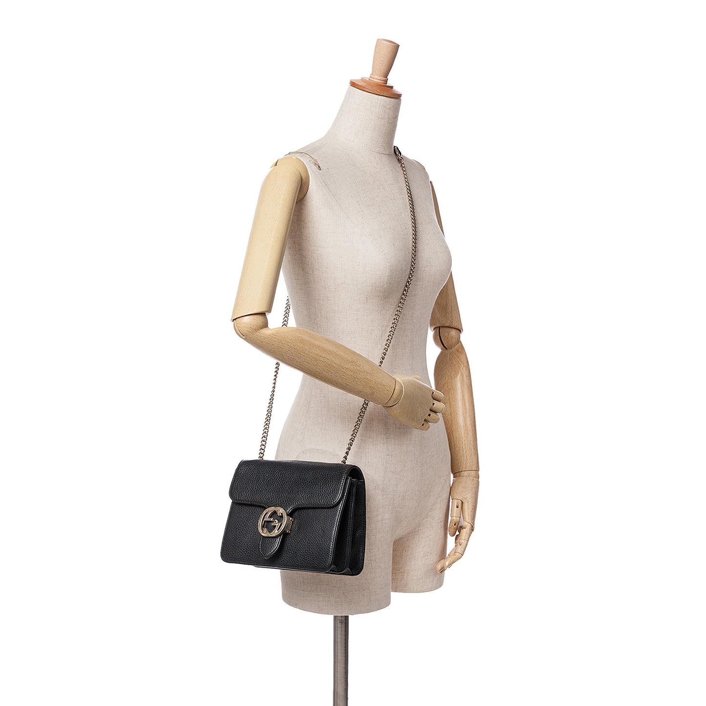 Gucci Small Dollar Calfskin Interlocking G Crossbody
