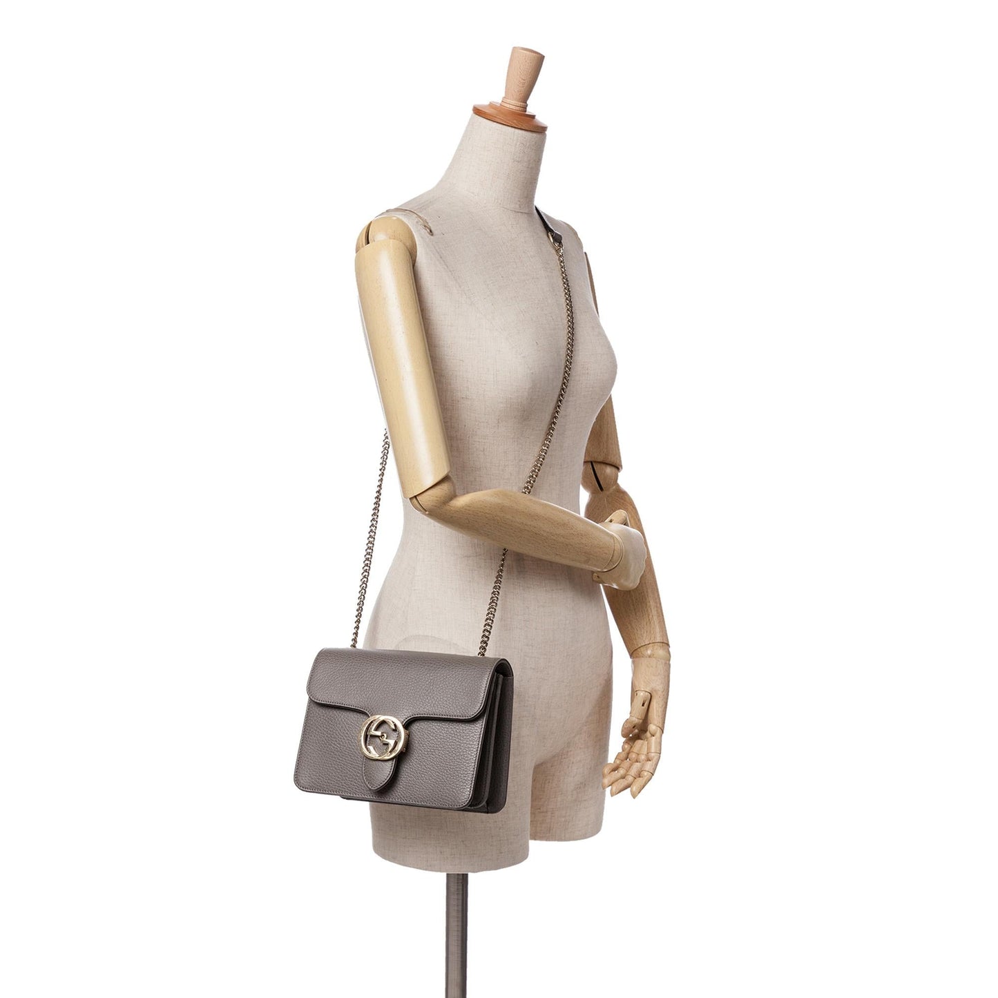 Gucci Small Dollar Calfskin Interlocking G Crossbody