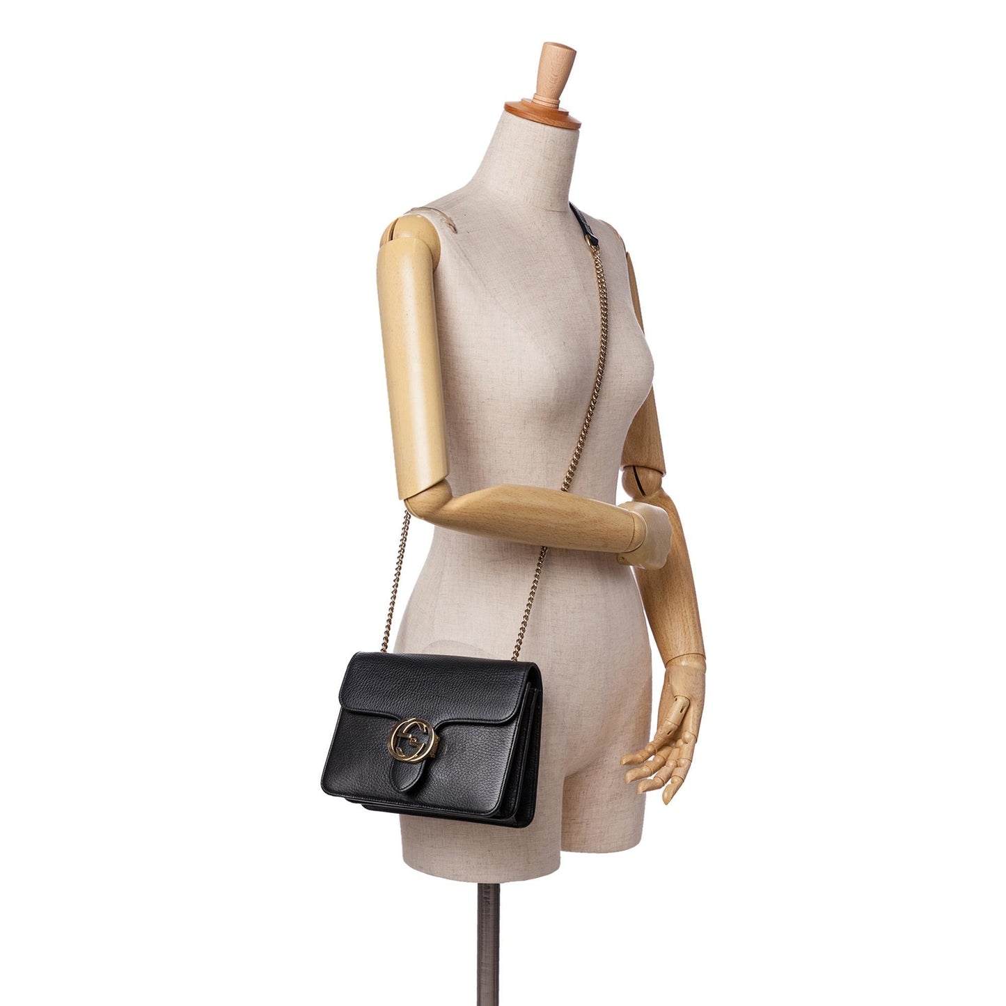 Gucci Small Dollar Calfskin Interlocking G Crossbody