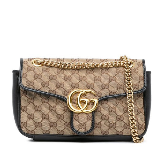 Gucci Small GG Canvas GG Marmont Crossbody