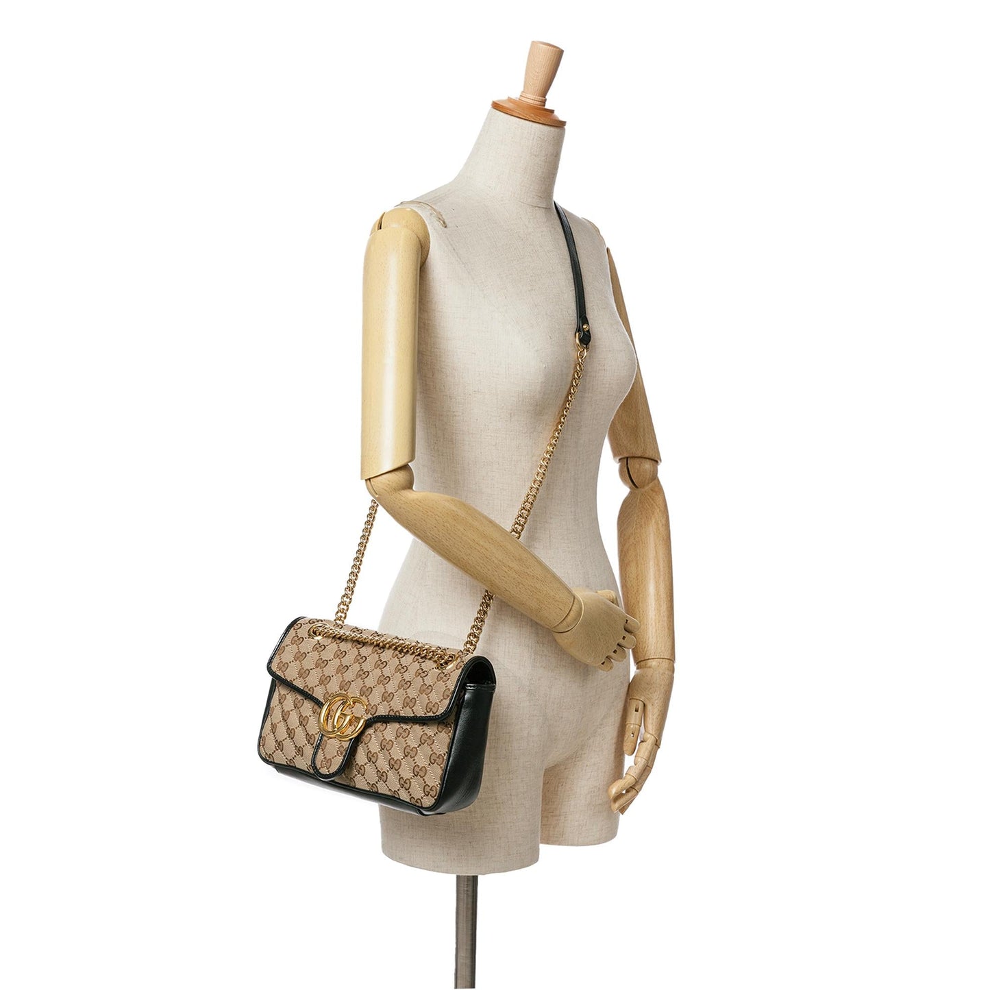 Gucci Small GG Canvas GG Marmont Crossbody