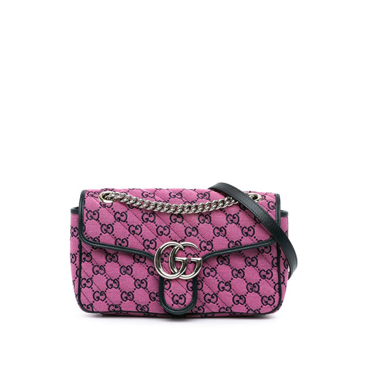Gucci Small GG Canvas GG Marmont Crossbody