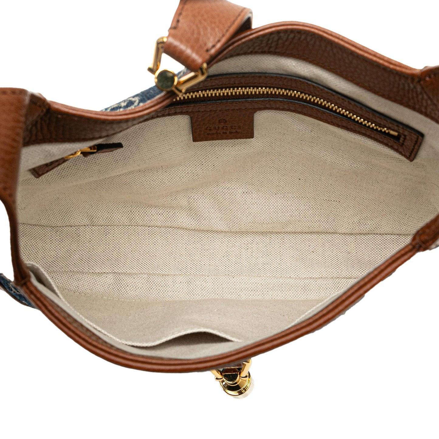 Gucci Small GG Denim Jackie 1961 Crossbody
