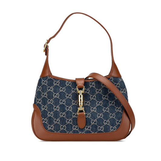 Gucci Small GG Denim Jackie 1961 Crossbody
