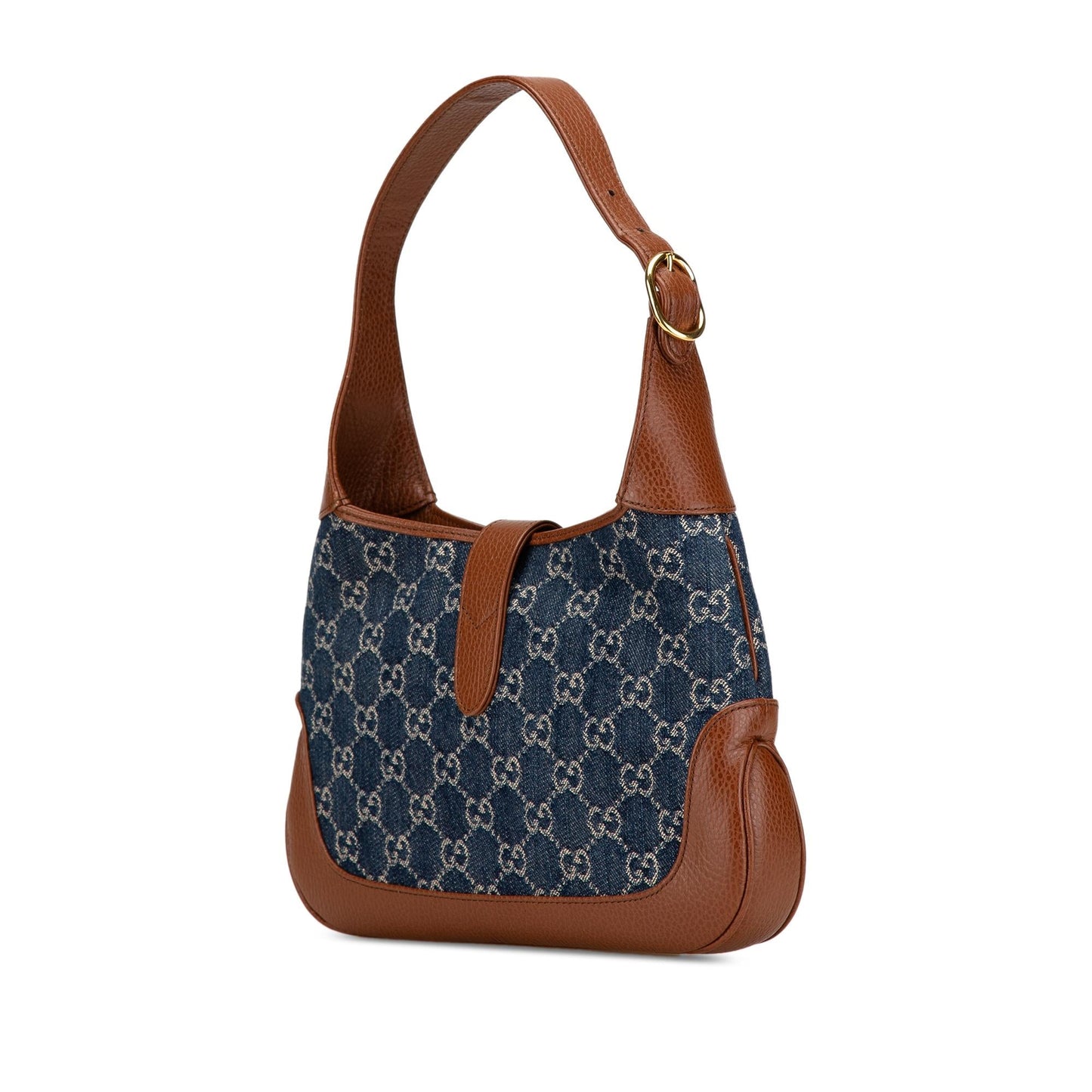 Gucci Small GG Denim Jackie 1961 Crossbody