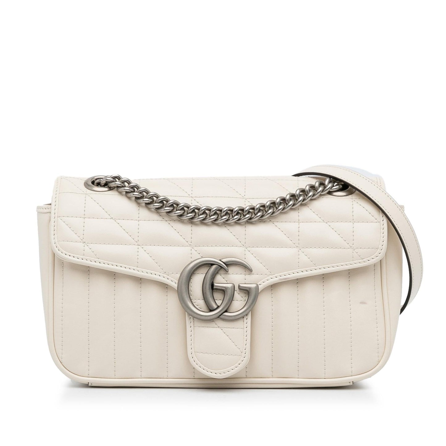 Gucci Small GG Marmont Aria Matelasse Crossbody Bag (SHG-LHf70H)
