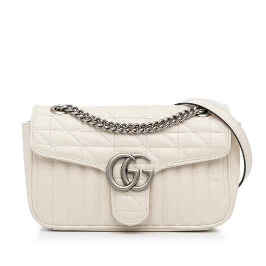Gucci Small GG Marmont Aria Matelasse Crossbody Bag (SHG-LHf70H)