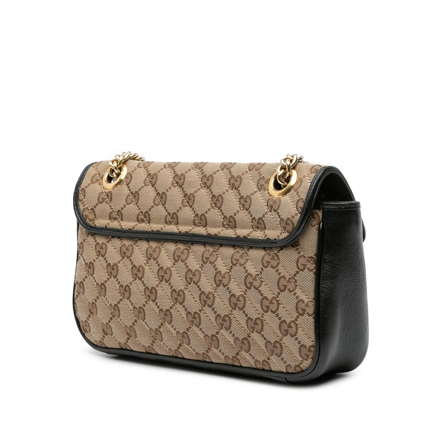 Gucci Small GG Marmont Matelasse Canvas Flap Crossbody