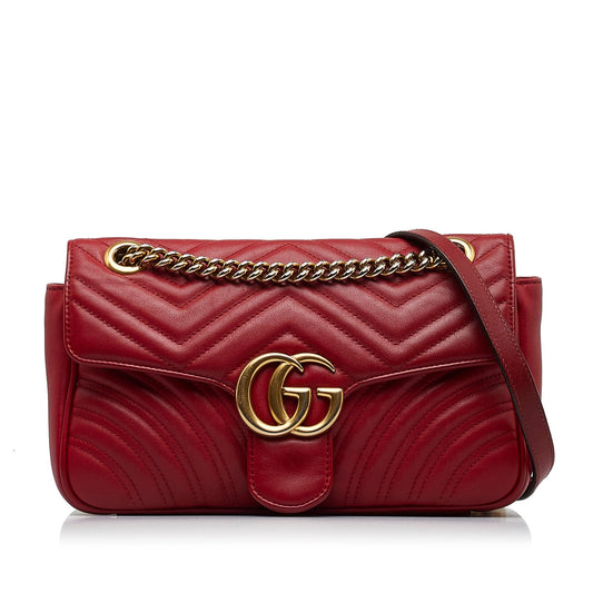 Gucci Small GG Marmont Matelasse Crossbody (SHG-iRSyik)