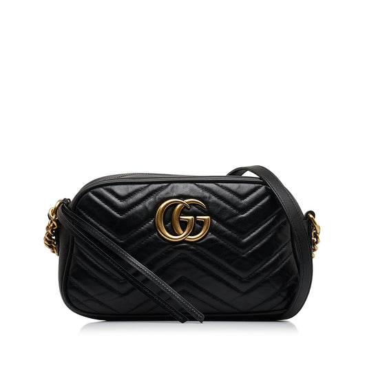 Gucci Small GG Marmont Matelasse Crossbody (SHG-RvNR1F)