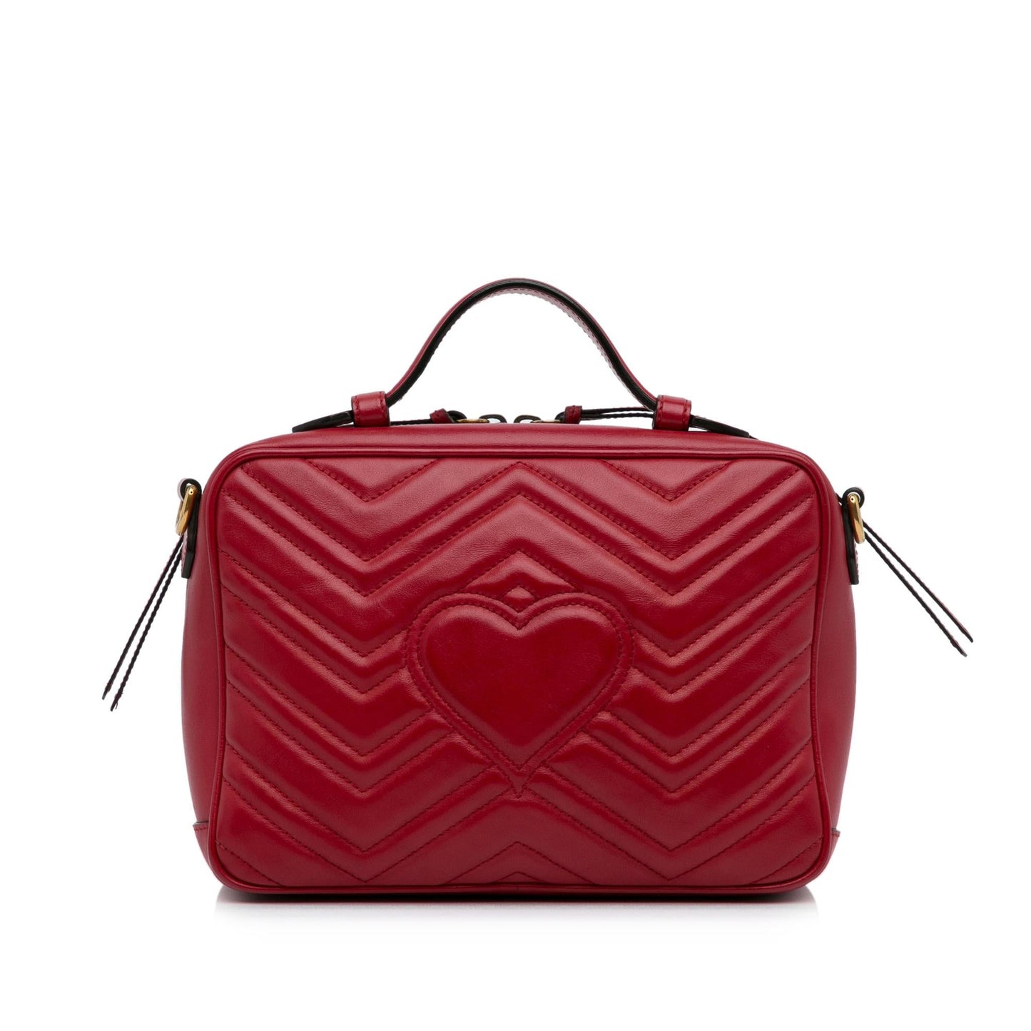Gucci Small GG Marmont Matelasse Top Handle (SHG-hNCArE)