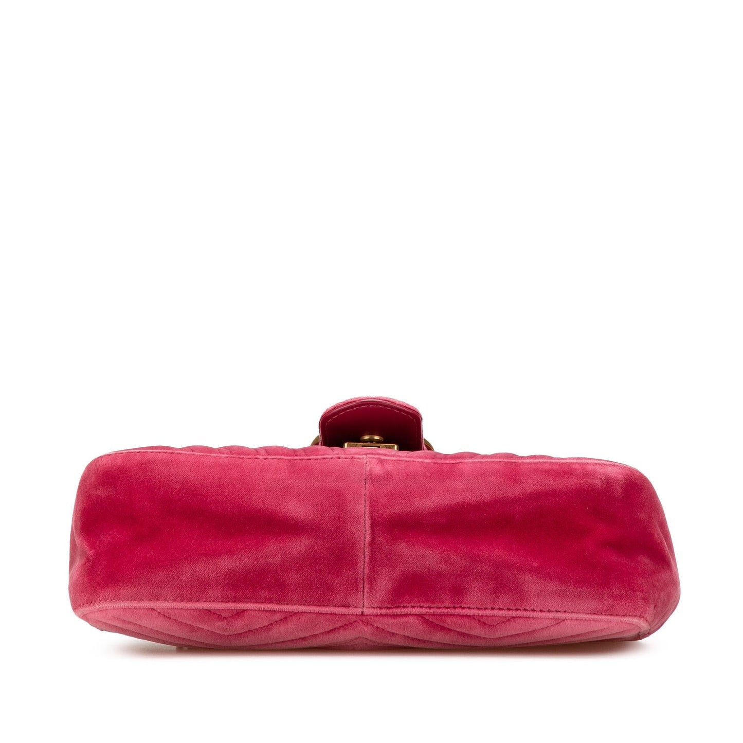 Gucci Small GG Marmont Matelasse Velvet Flap Crossbody