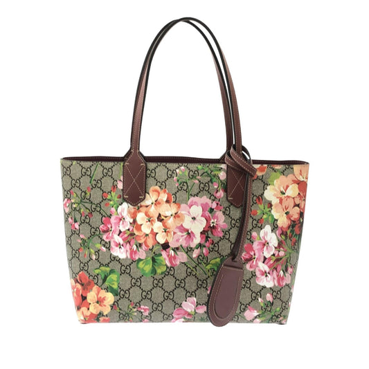Gucci Small GG Supreme Blooms Reversible Tote (SHG-k7qQhG)
