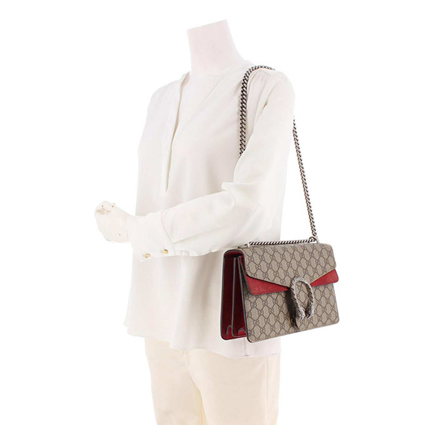 Gucci Small GG Supreme Dionysus Shoulder Bag (SHG-f8ODsX)