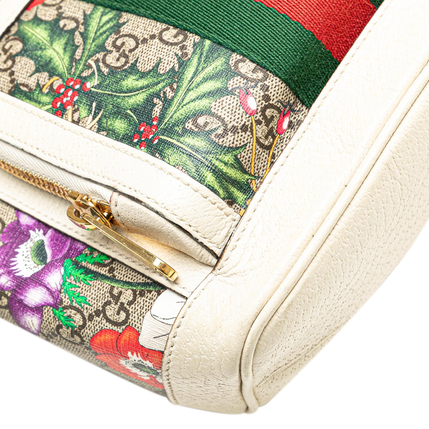 Gucci Small GG Supreme Flora Ophidia Backpack
