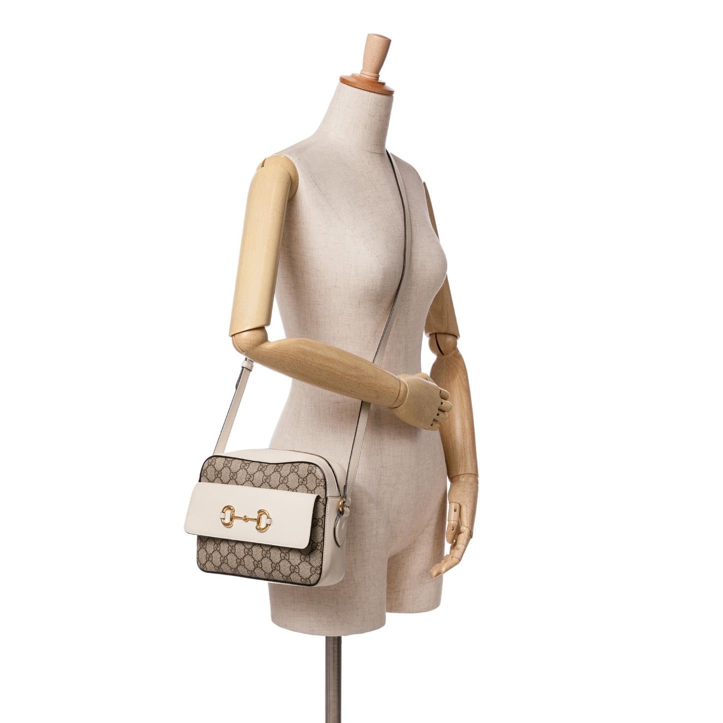 Gucci Small GG Supreme Horsebit 1955 Crossbody