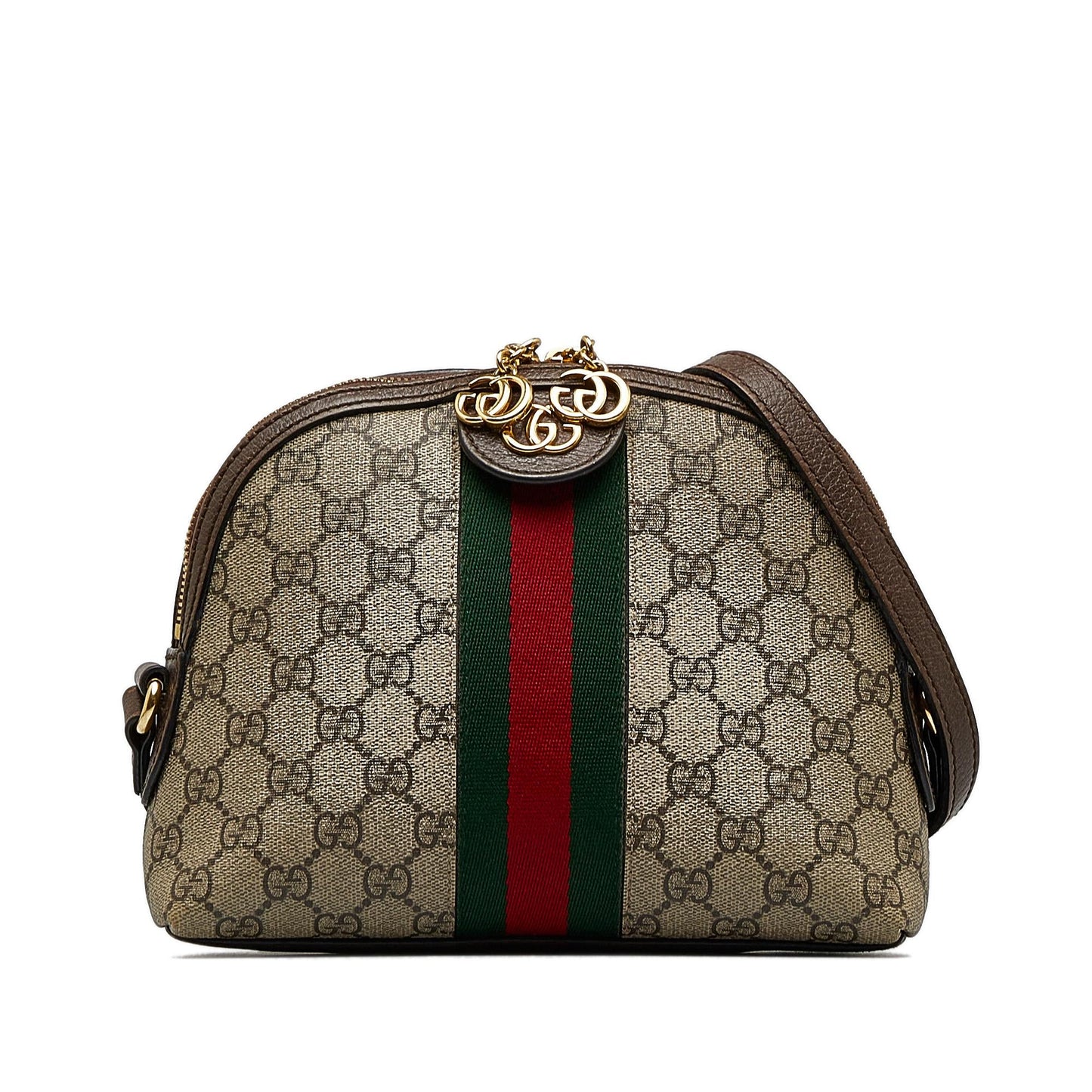 Gucci Small GG Supreme Ophidia Dome Crossbody Bag (SHG-bGG5IQ)