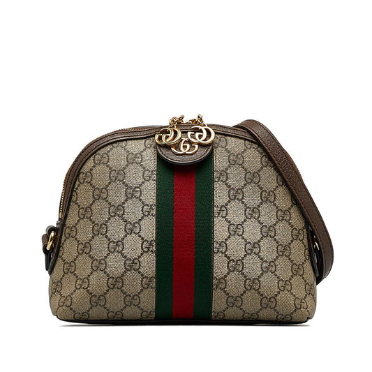Gucci Small GG Supreme Ophidia Dome Crossbody Bag (SHG-bGG5IQ)