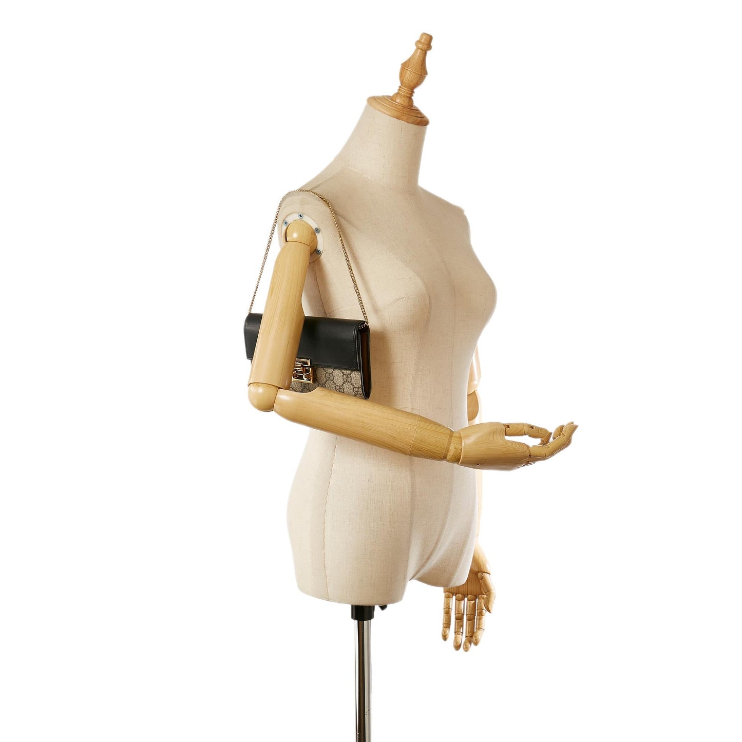 Gucci Small GG Supreme Padlock Crossbody Bag