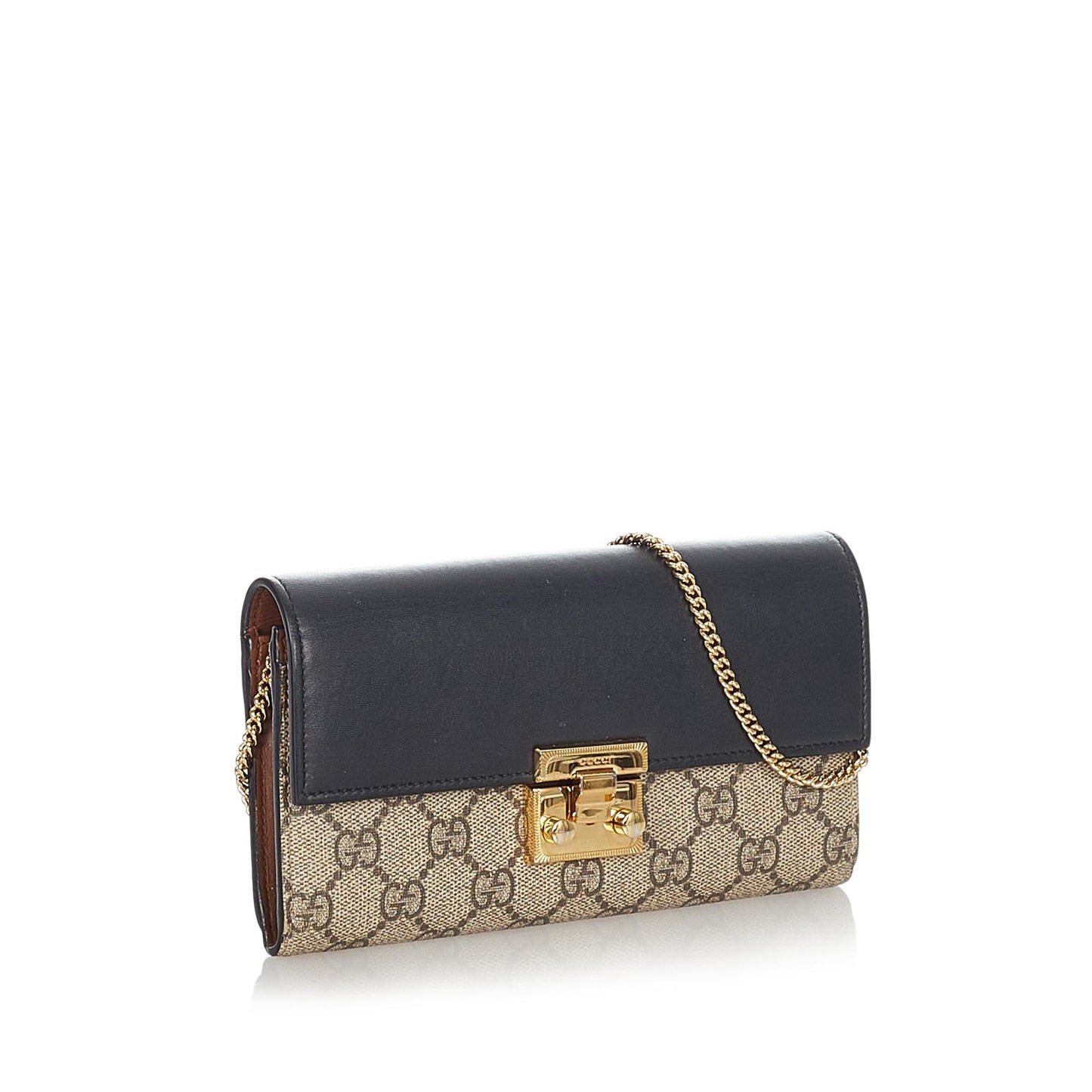 Gucci Small GG Supreme Padlock Crossbody Bag