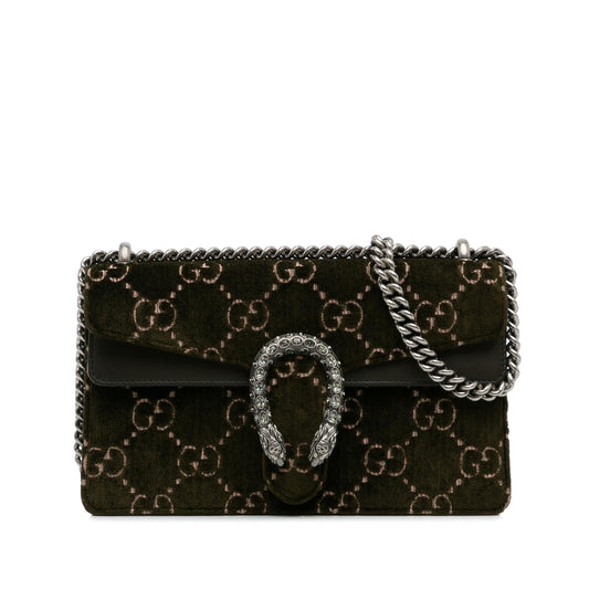 Gucci Small GG Velvet Dionysus Shoulder  Bag (SHG-kiB2ot)