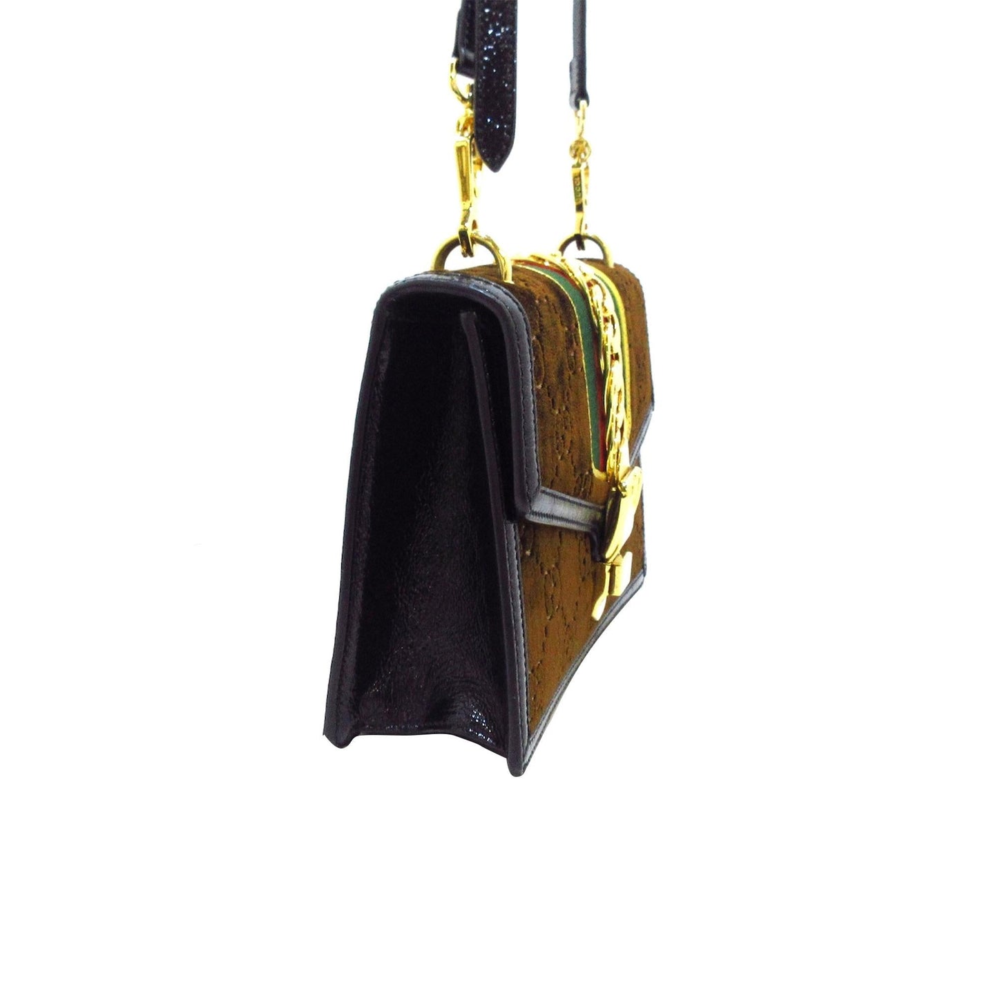 Gucci Small GG Velvet Sylvie Crossbody (SHG-UdhlJD)