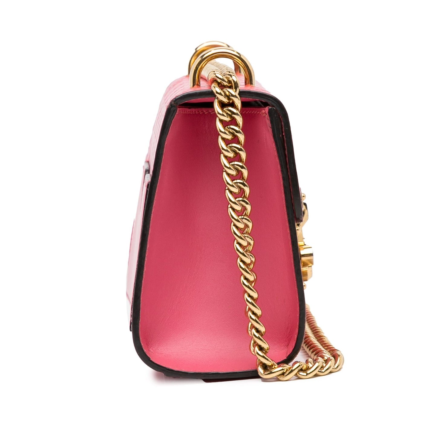 Gucci Small Guccissima Padlock Crossbody Bag (SHG-1P2MX2)