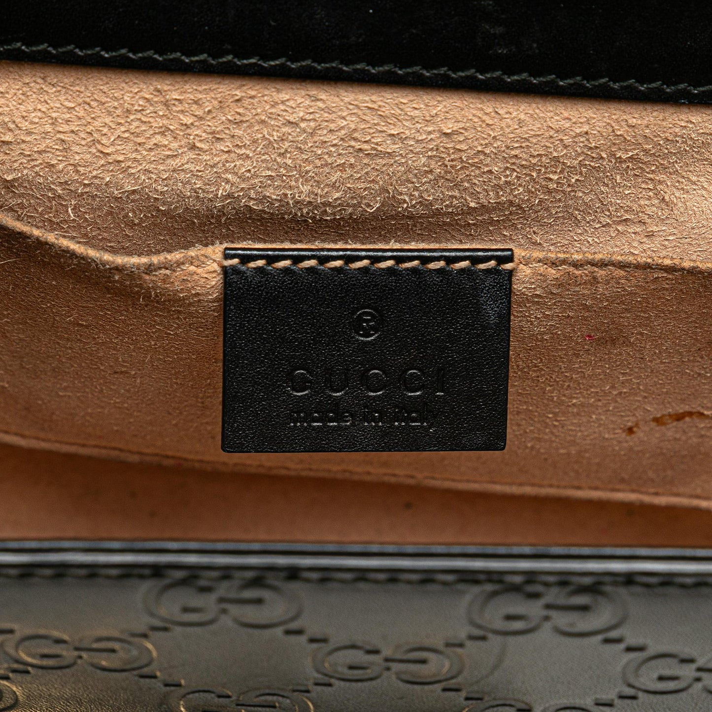 Gucci Small Guccissima Padlock Crossbody