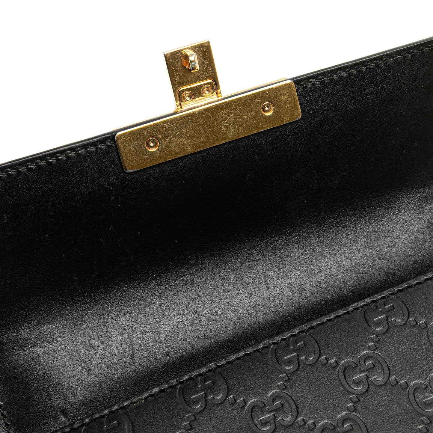 Gucci Small Guccissima Padlock Crossbody