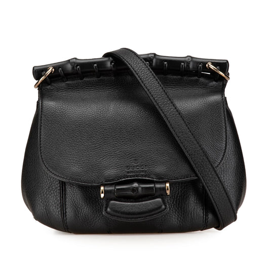 Gucci Small Leather Bamboo Nouveau Fringe Crossbody