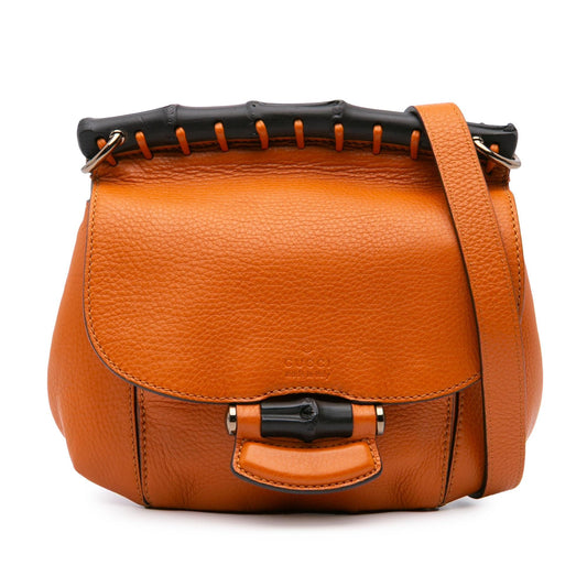 Gucci Small Leather Bamboo Nouveau Fringe Crossbody
