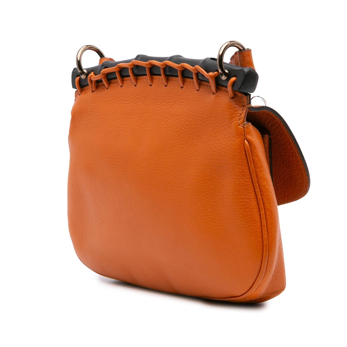 Gucci Small Leather Bamboo Nouveau Fringe Crossbody