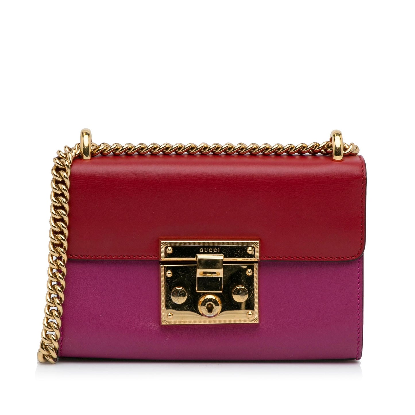 Gucci Small Leather Padlock Crossbody Bag (SHG-IOXwm8)