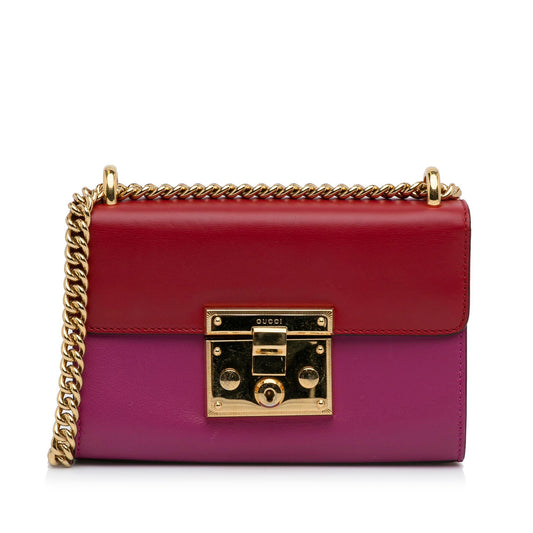 Gucci Small Leather Padlock Crossbody Bag (SHG-IOXwm8)