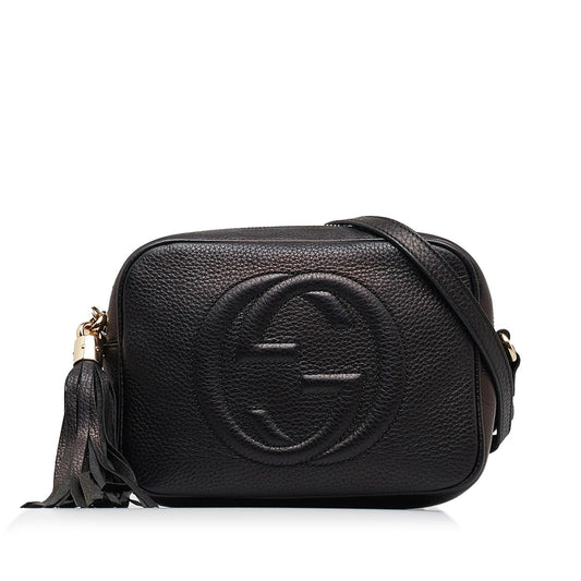 Gucci Small Leather Soho Disco Crossbody (SHG-szoJZ4)