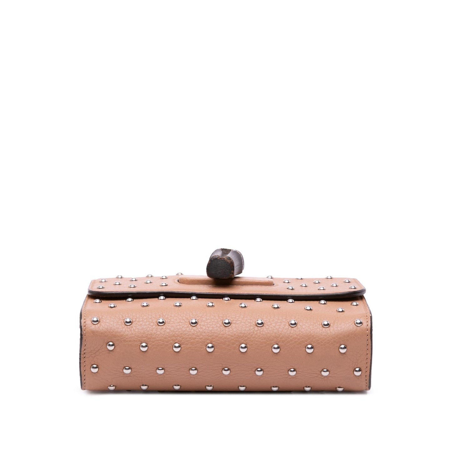 Gucci Small Leather Studded Miss Bamboo Crossbody