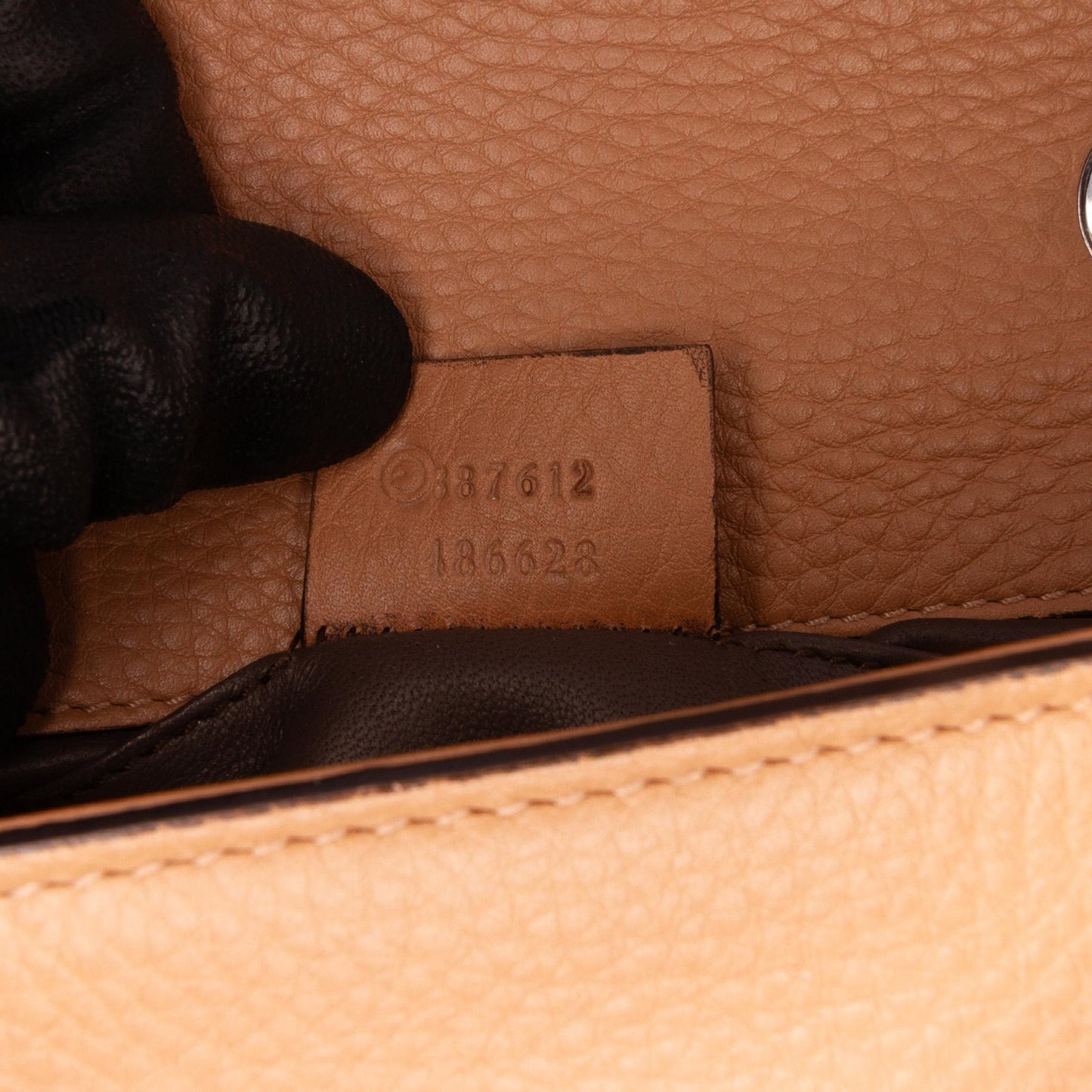 Gucci Small Leather Studded Miss Bamboo Crossbody