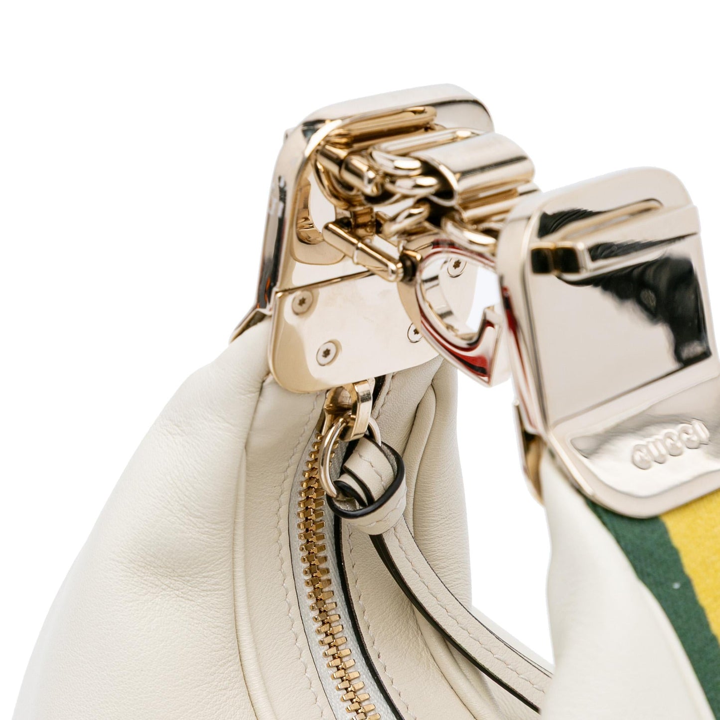 Gucci Small Leather Web Attache Crossbody