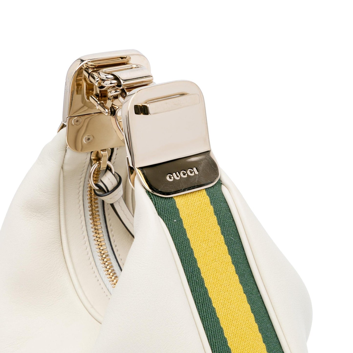 Gucci Small Leather Web Attache Crossbody
